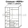 Міра Наповнення 3-х дв шафи